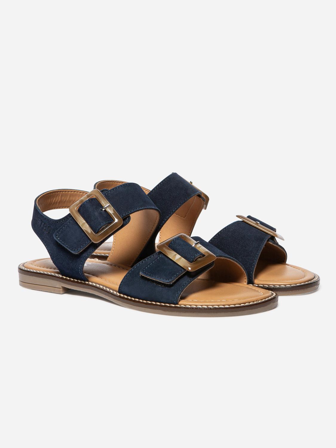 Women's flat sandals Navy ABIGAEL