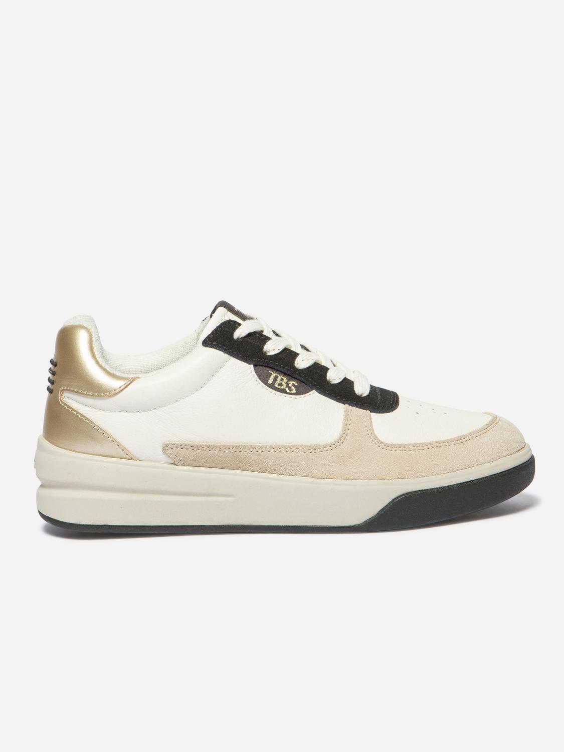 Tennis Femme Cuir Blanc CORALIE