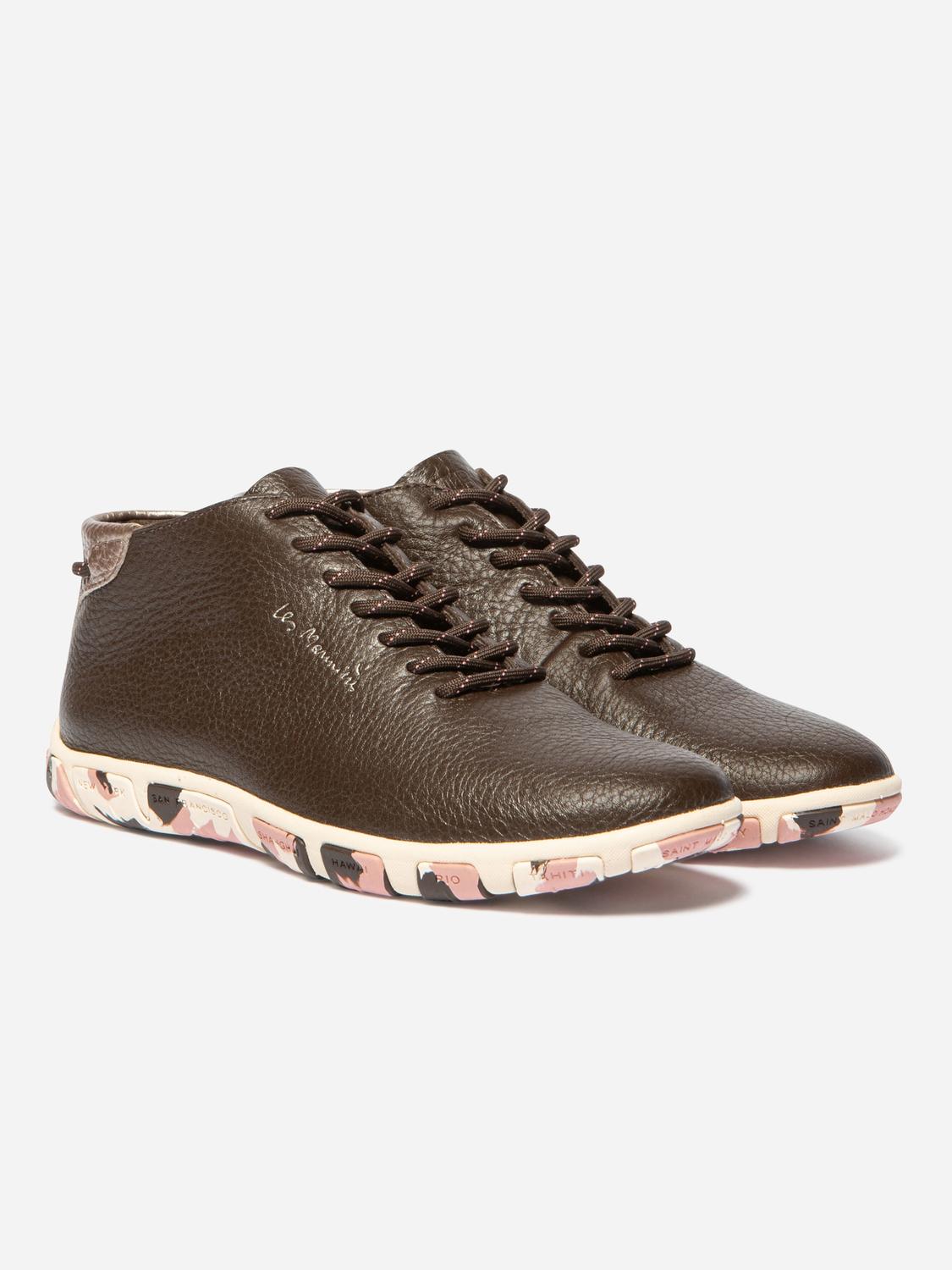 Tennis Montantes Femme Confort Marron JUHAYNA