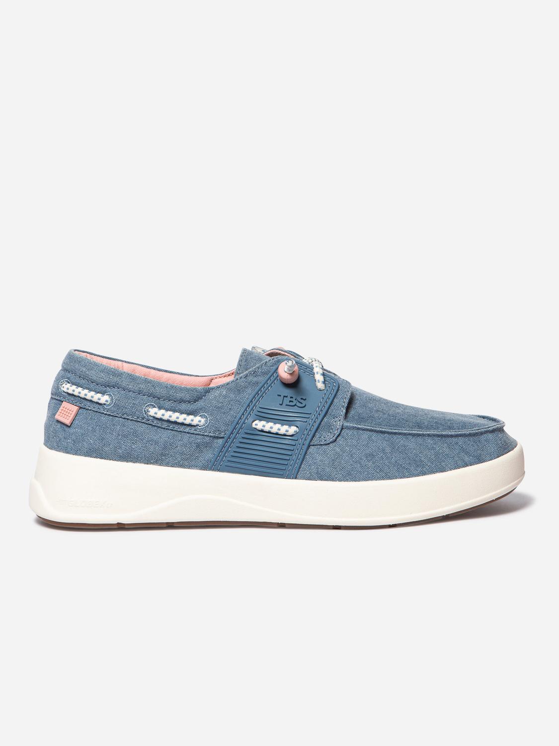 Chaussures bateau femme blue denim GEOFLOT
