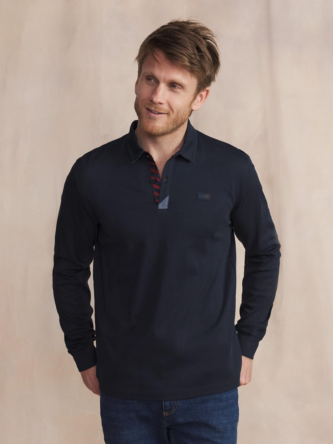 Polo Marine Manches Longues Bleu VALONPOL Polo Marine Manches Longues Bleu VALONPOL