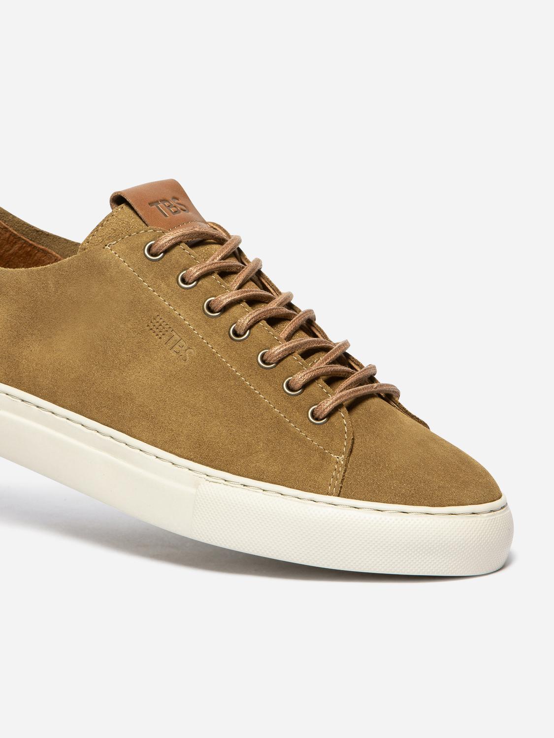 Men's leather sneakers Tobacco ALBERIC