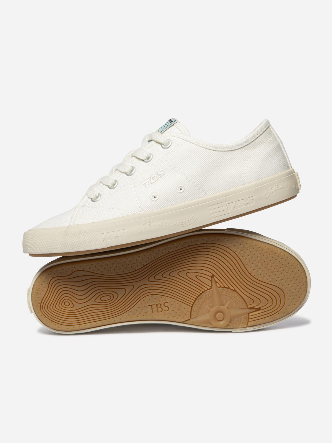 Tennis en toile femme off-white FRIDDAH