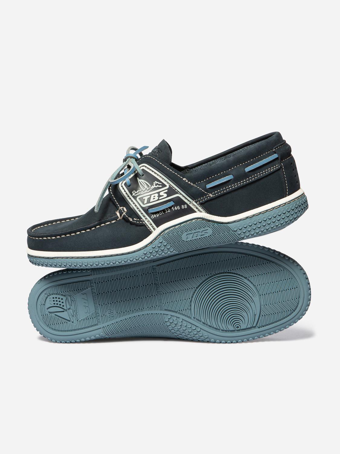 Chaussures bateau homme navy et chambray GLOBEK
