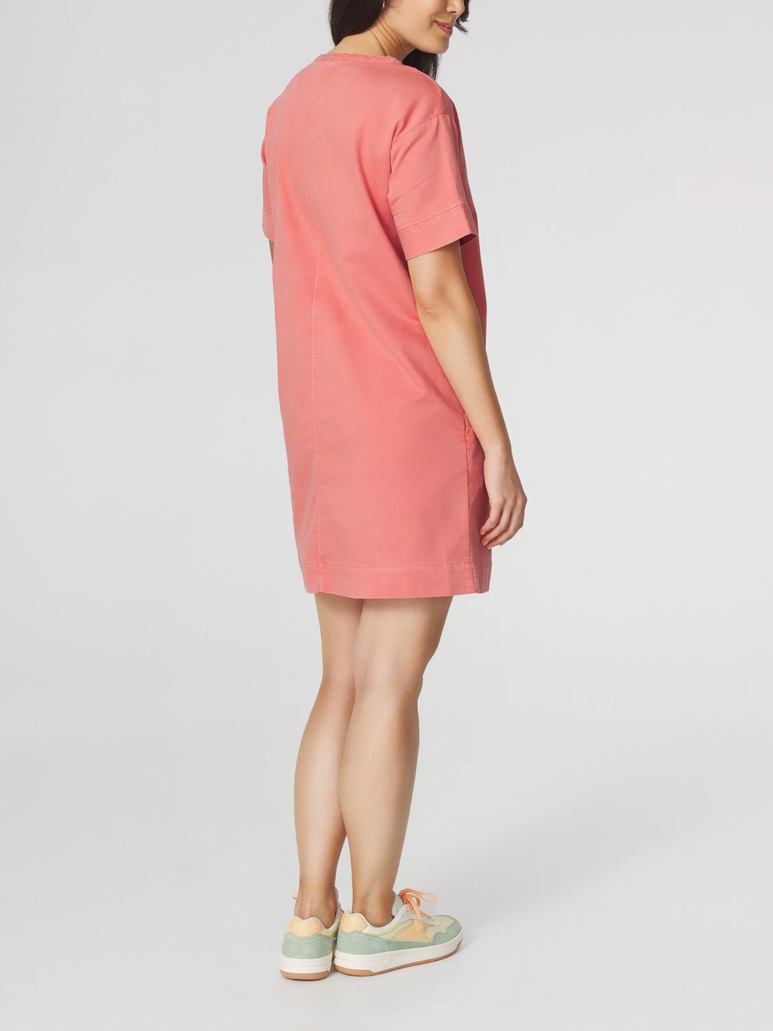 Robe Femme Manches Courtes Col Rond Rose IMMAEROB