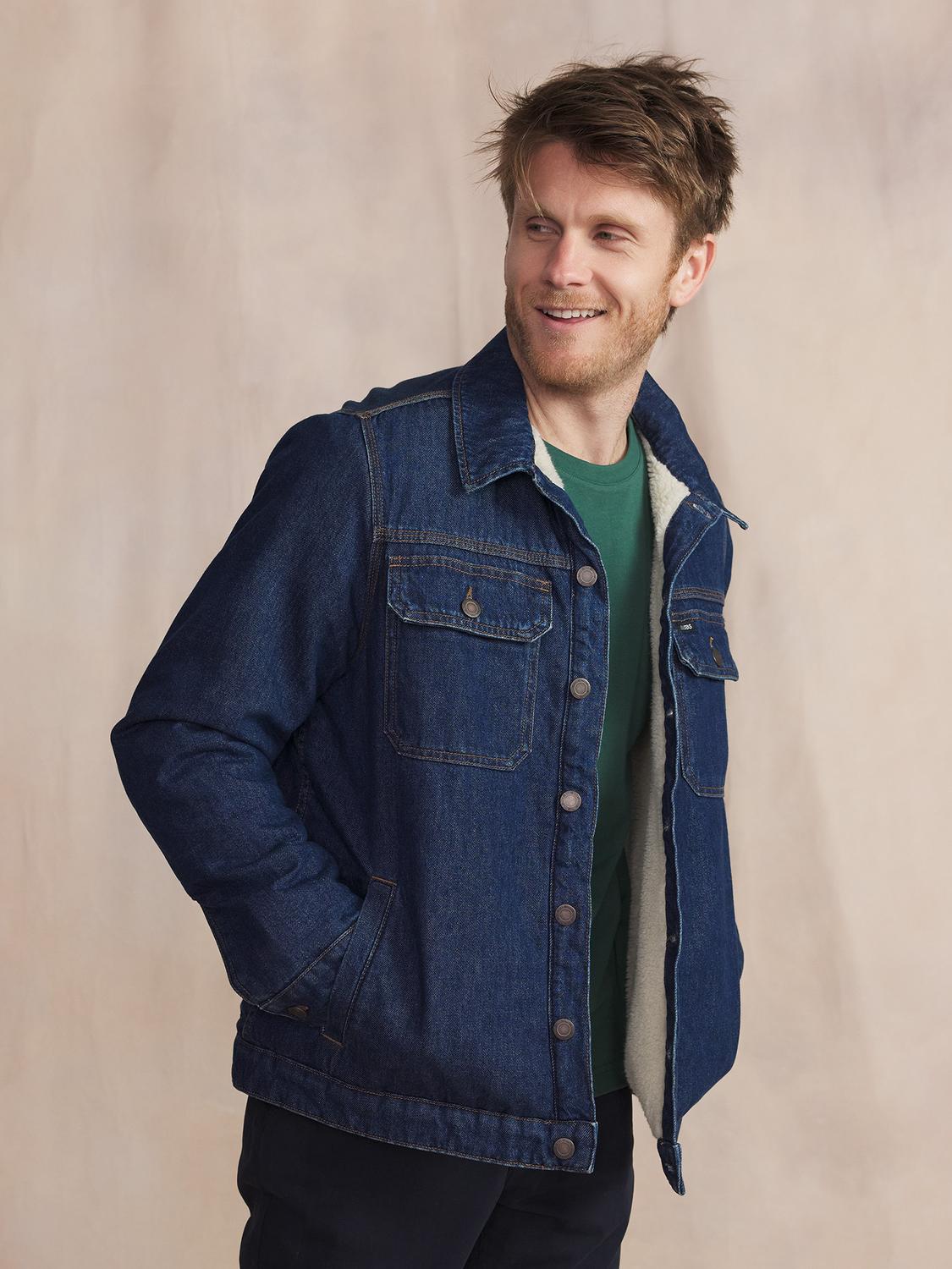 Veste Indigo Avec Manches Bleu MANKIVES Veste Indigo Avec Manches Bleu MANKIVES