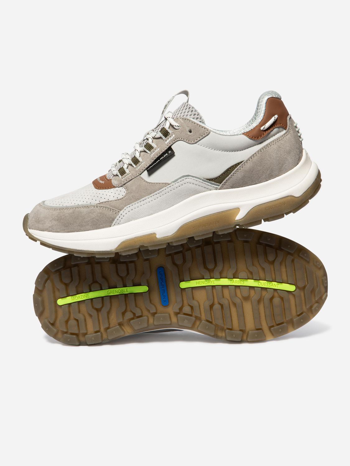 Running homme gris clair et olive JONASSE