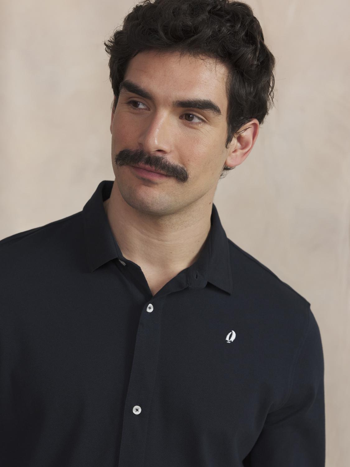 Chemise Homme Coton Marine YVAINCHE