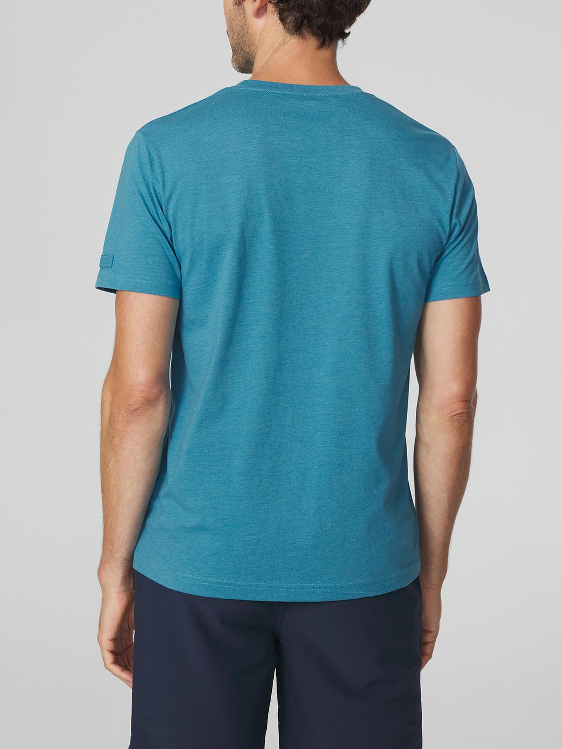 T-shirt Homme Coupe Ajustée Jersey Bleu Canard PIERETEE