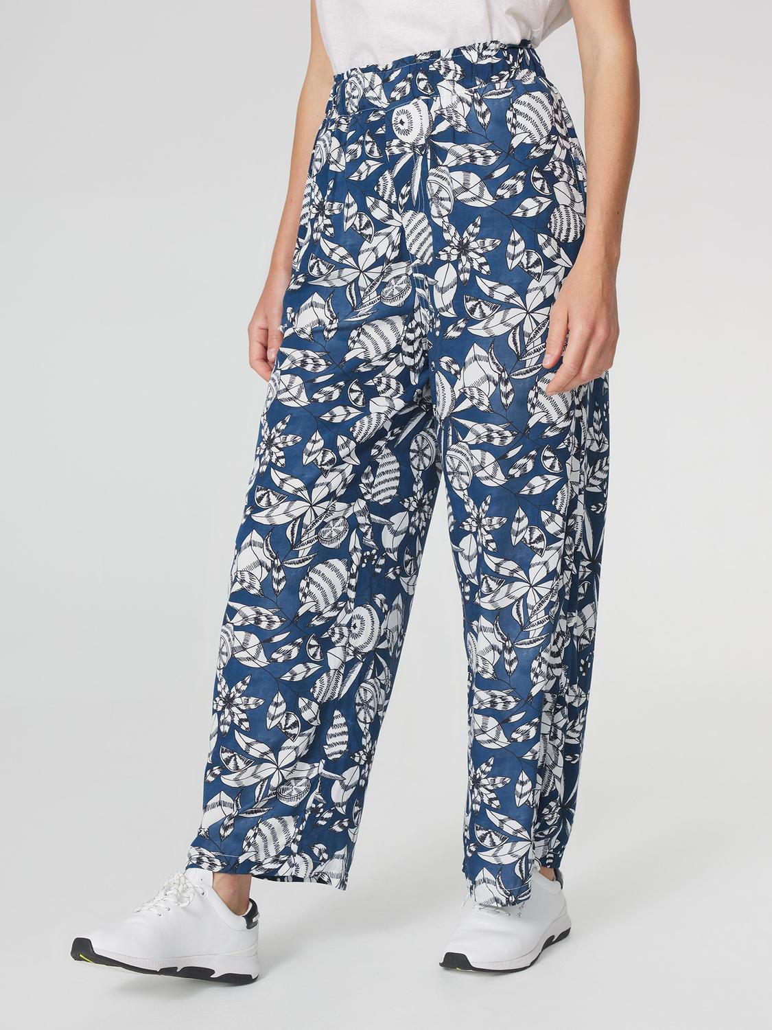 Pantalon Femme Imprimés Exclusifs TBS Marine JANIEPAN