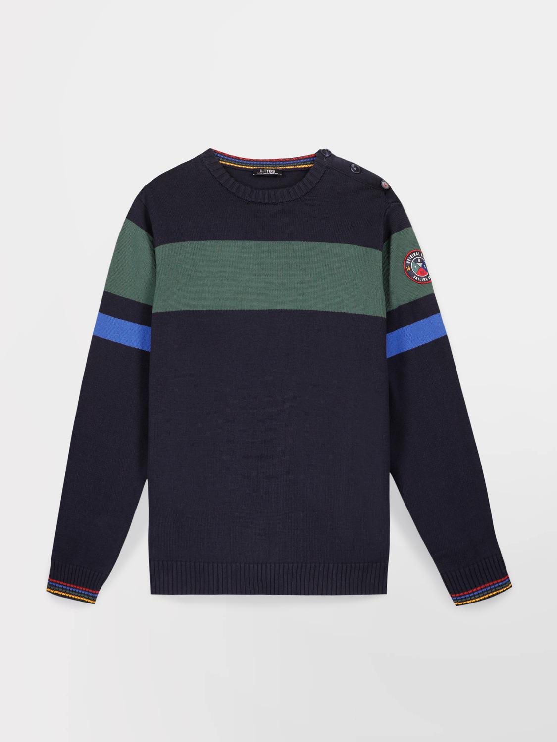Pull Marine Manches Longues Bleu NOVAKRON