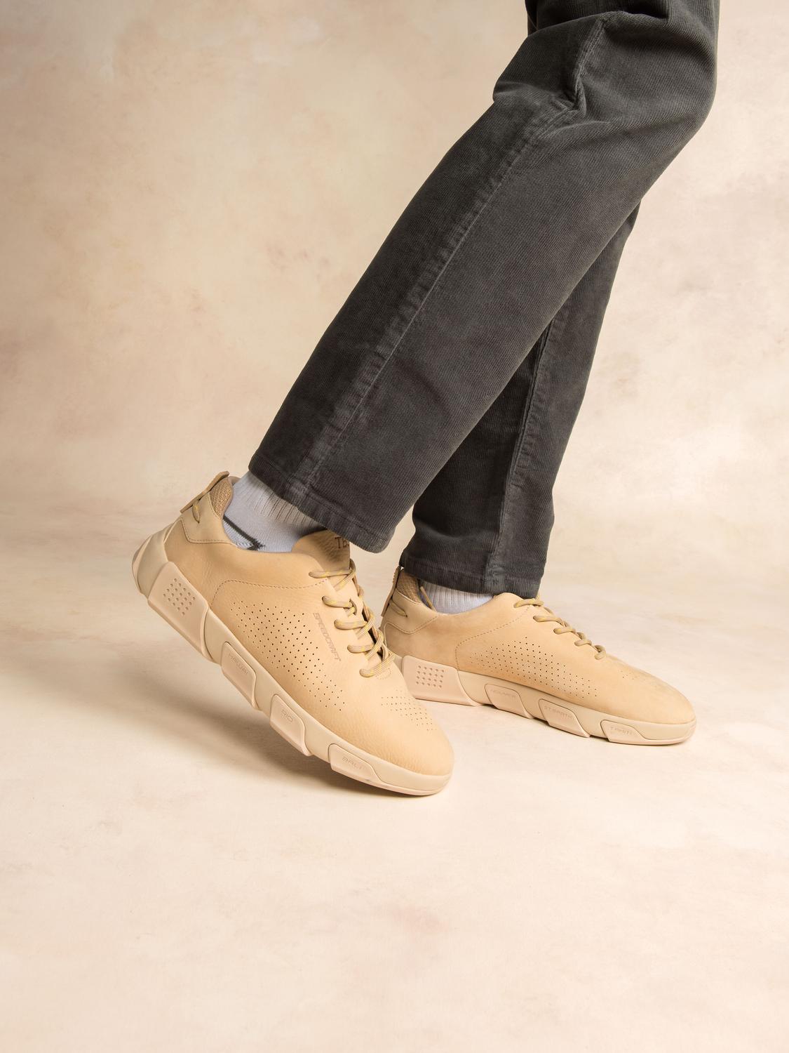 Tennis en cuir homme sable JAZAIRY