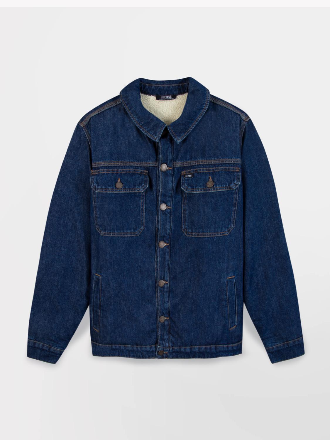 Veste Indigo Avec Manches Bleu MANKIVES Veste Indigo Avec Manches Bleu MANKIVES