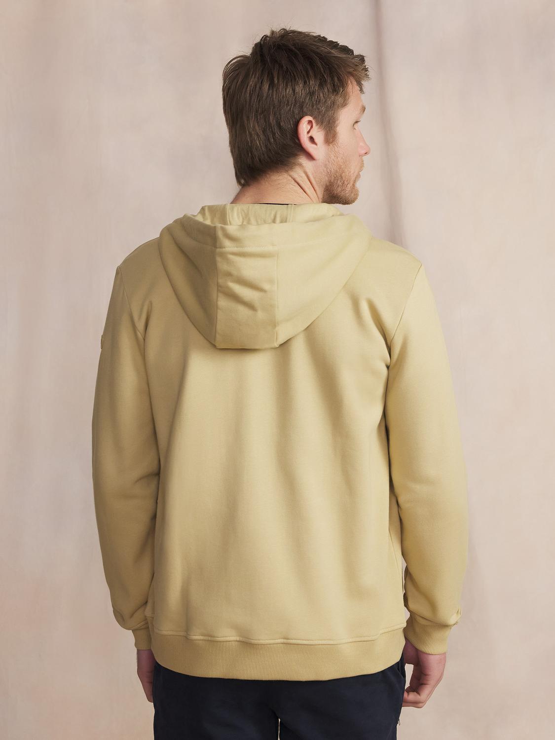 Sweat zippé Manches Longues Beige JULINZIP
