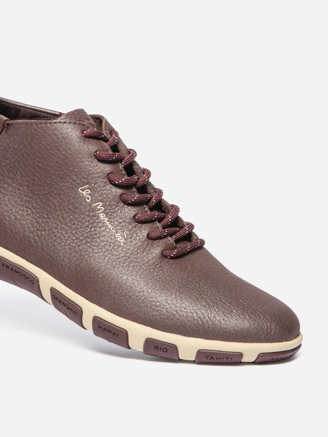 Baskets Mi-Montantes Femme Cuir Synagot JUHAYNA