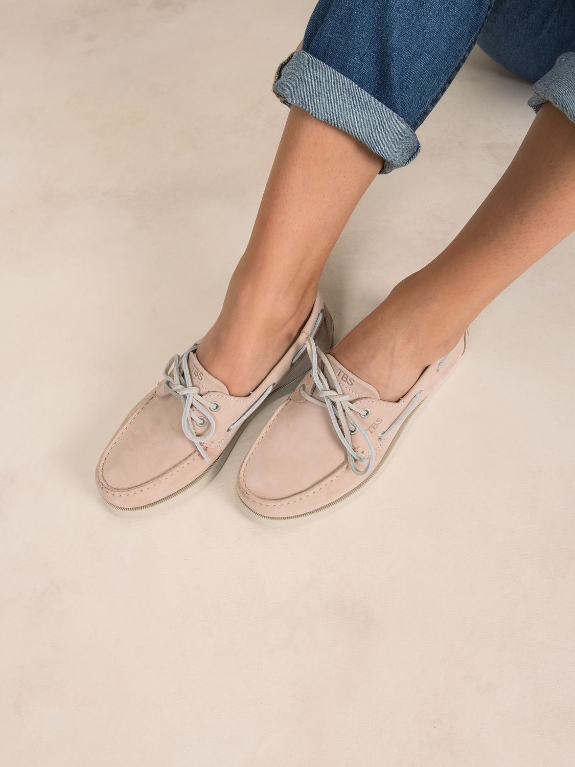 Chaussures bateau femme nude PHENISE