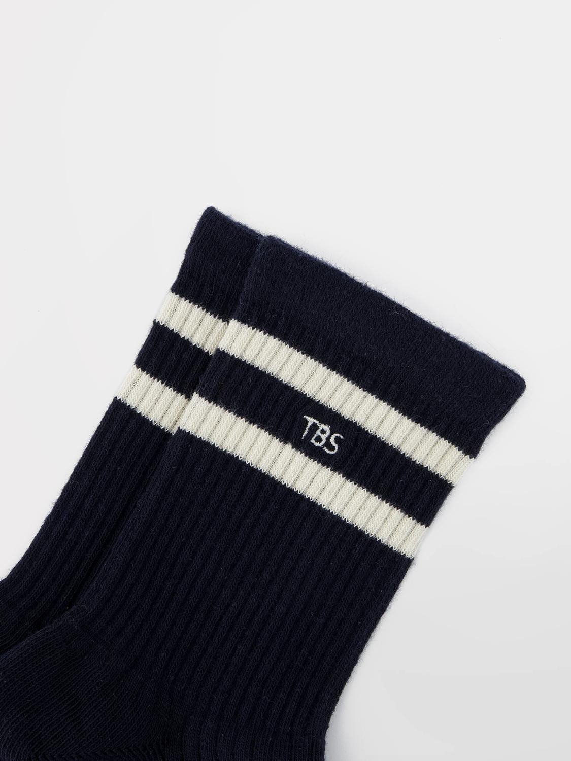 Chaussette Homme Textile Marine et Craie LOUISOC