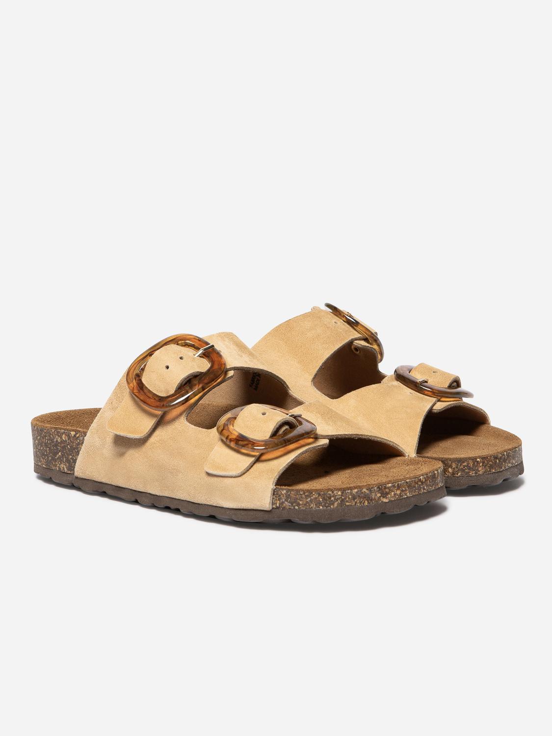 Mules femme caramel RAYANNA