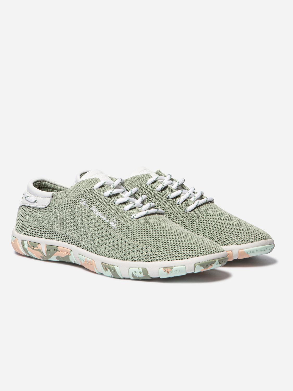 Tennis en toile femme argile goyave camo JAZARIA