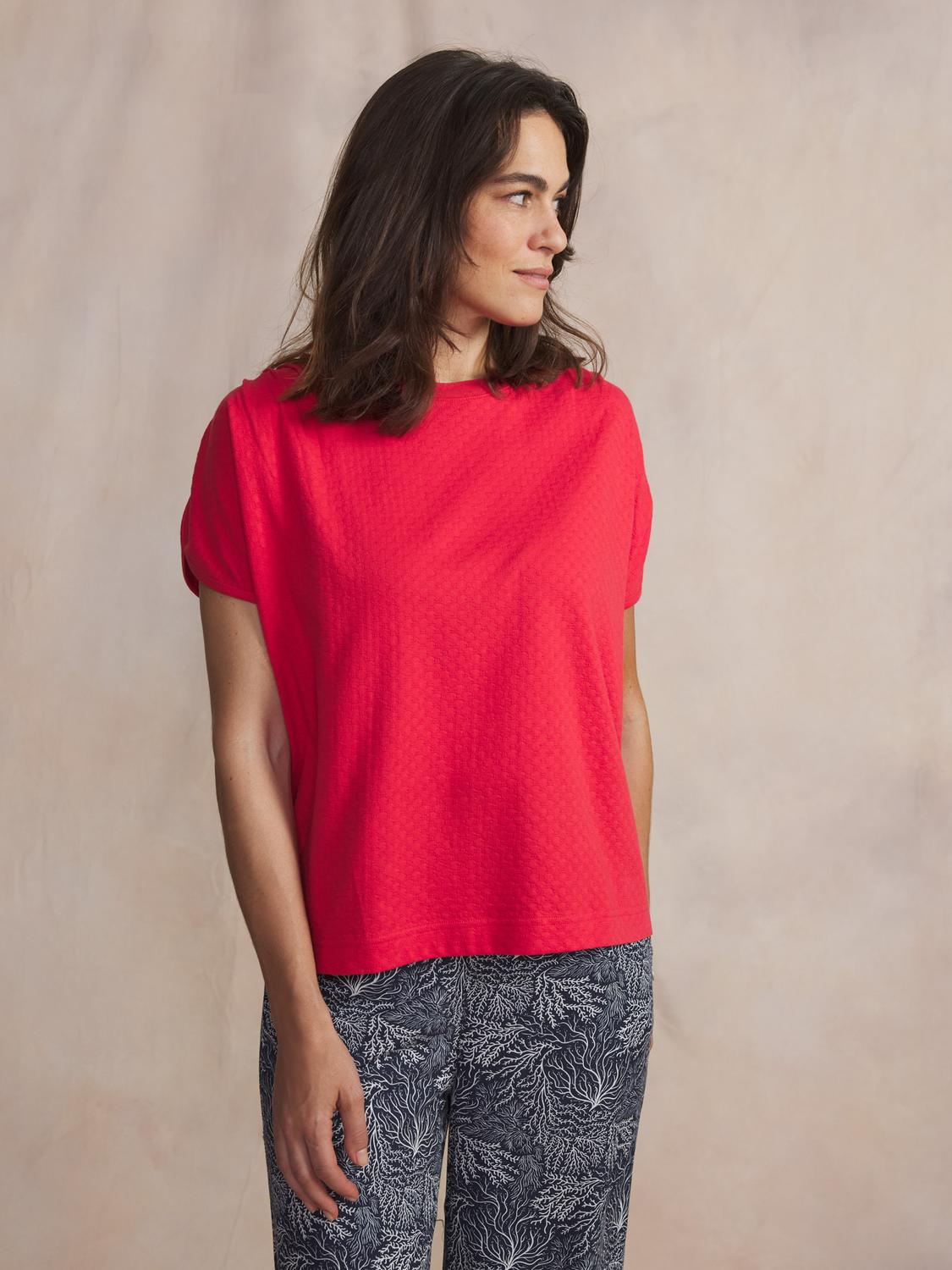 Tee-shirt en maille femme hibiscus ROMMYTEE