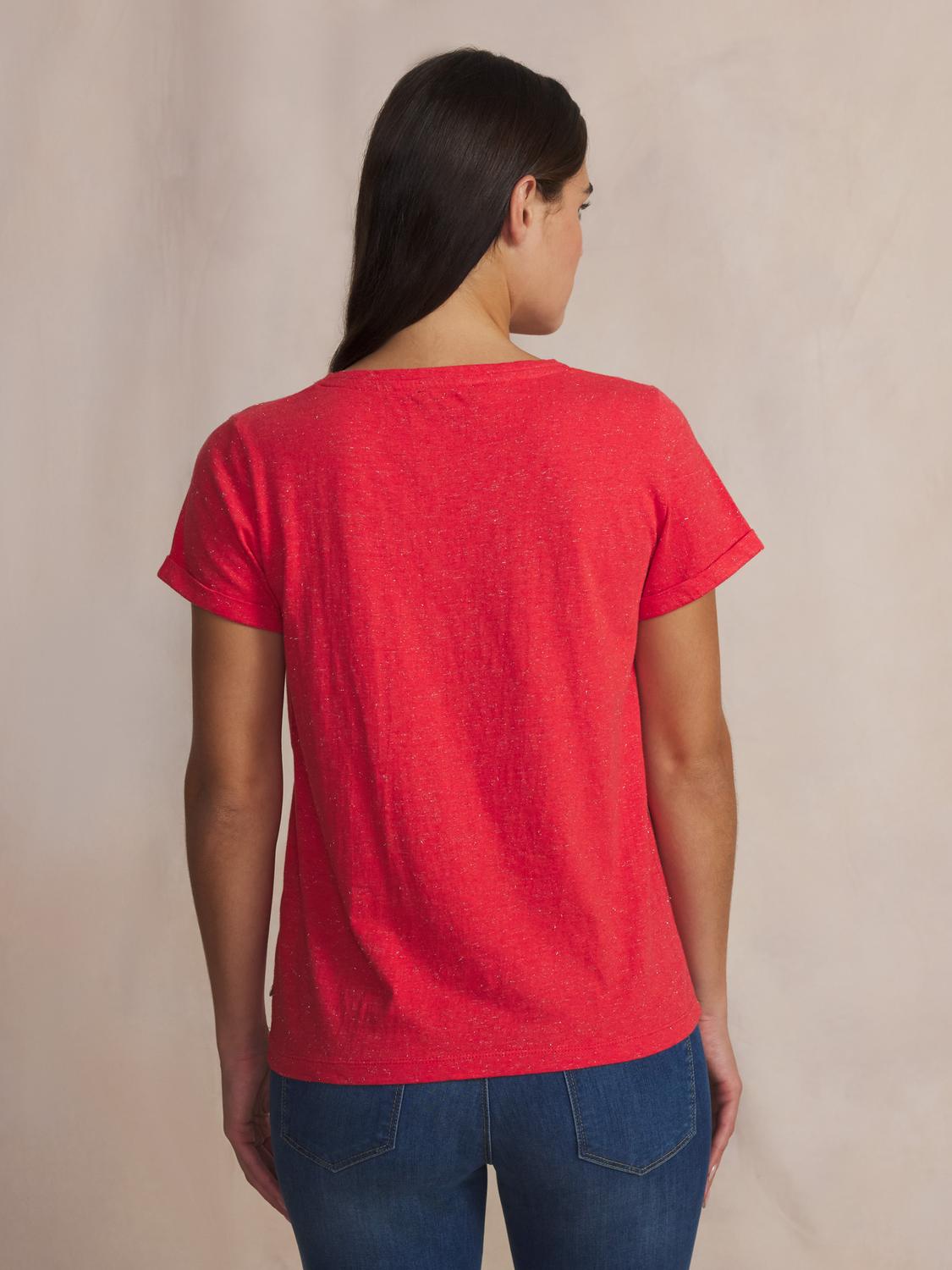 Tee-shirt en maille femme hibiscus ADINATEE