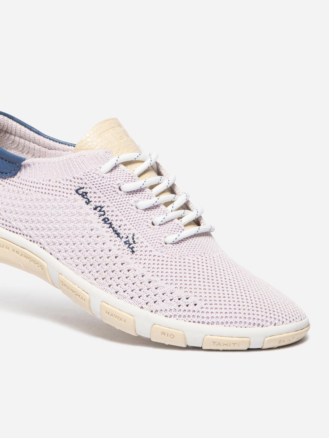 Tennis en toile femme lilas et baltic JAZARIA