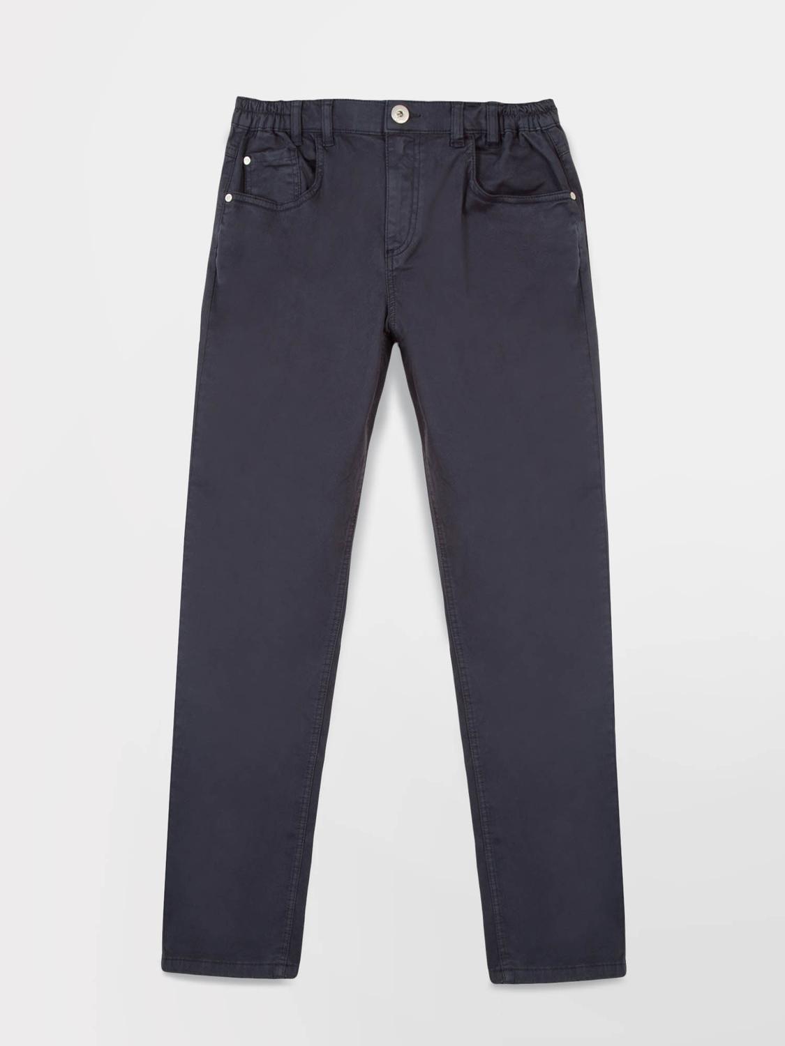 Pantalon Femme Stretch Ceinture Elastiquée Marine NATTYPOC