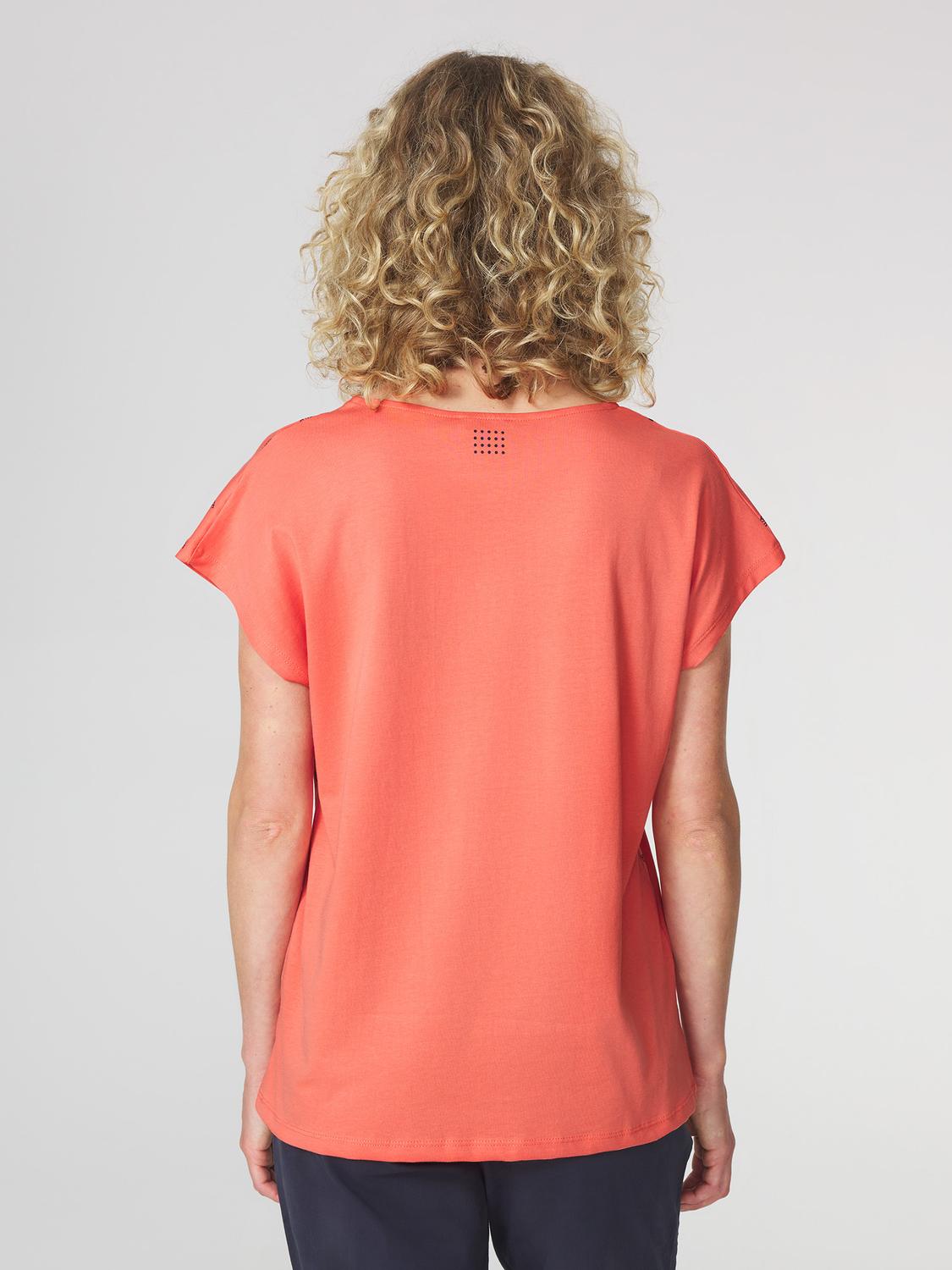 T-shirt Femme Jersey Motifs Marine et Vert EDDENSAN