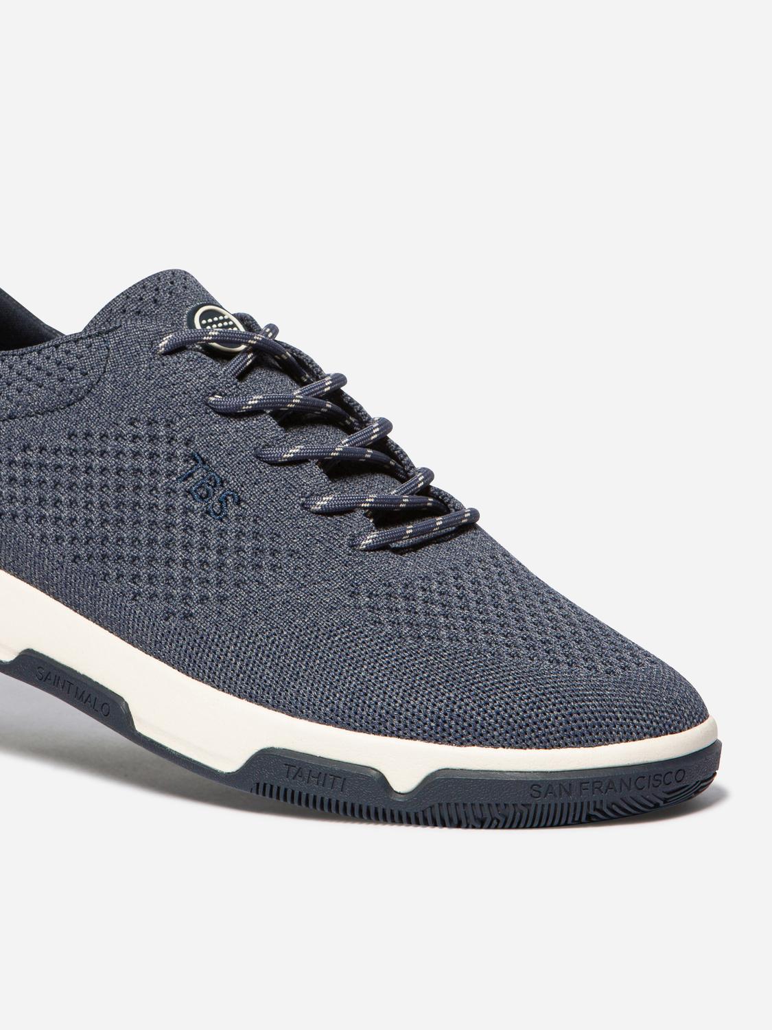 Tennis en toile homme chine bleu GUEKNIT