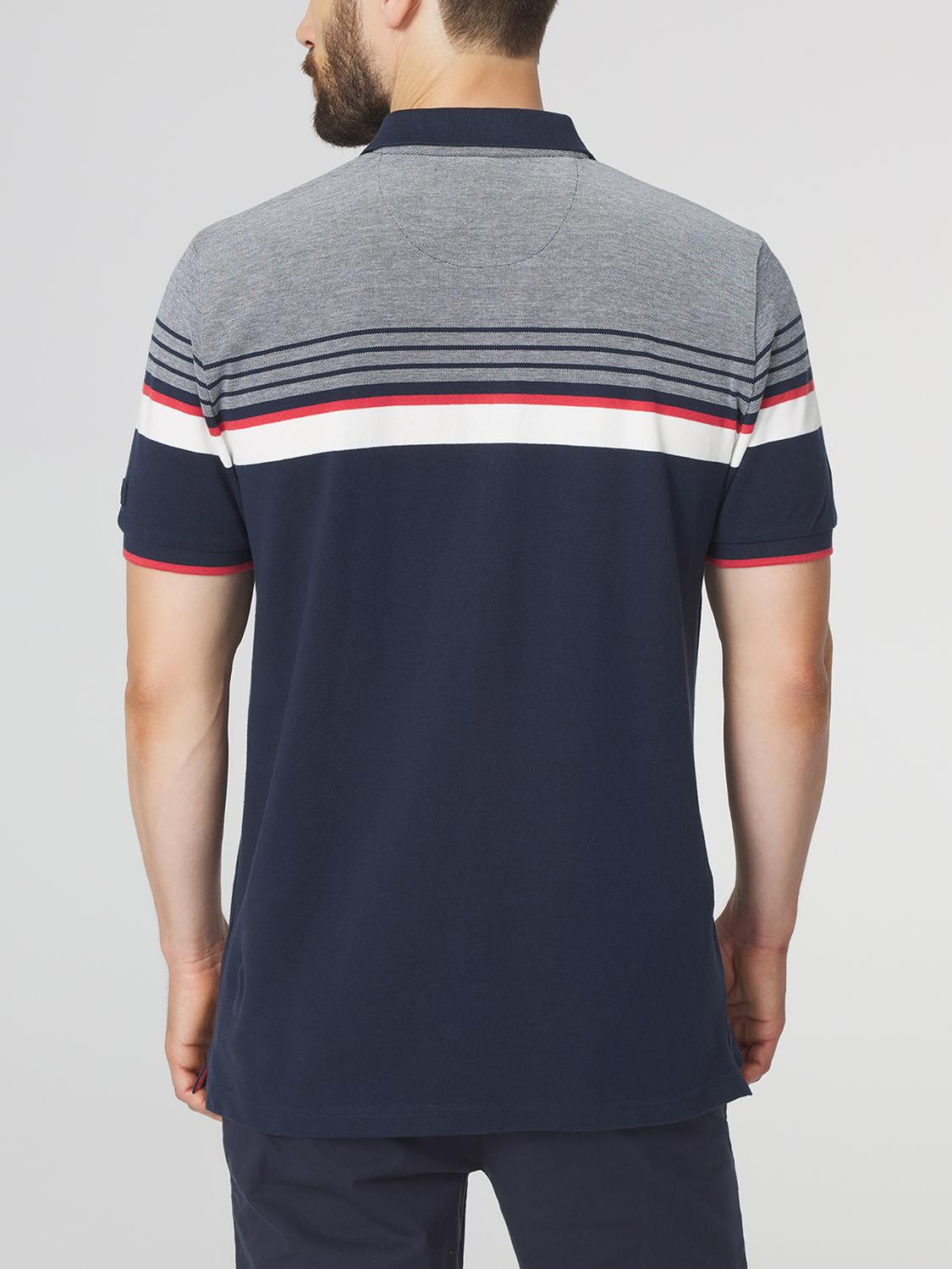 Polo Homme Manches Courtes Marine et Gris ELTONPOL