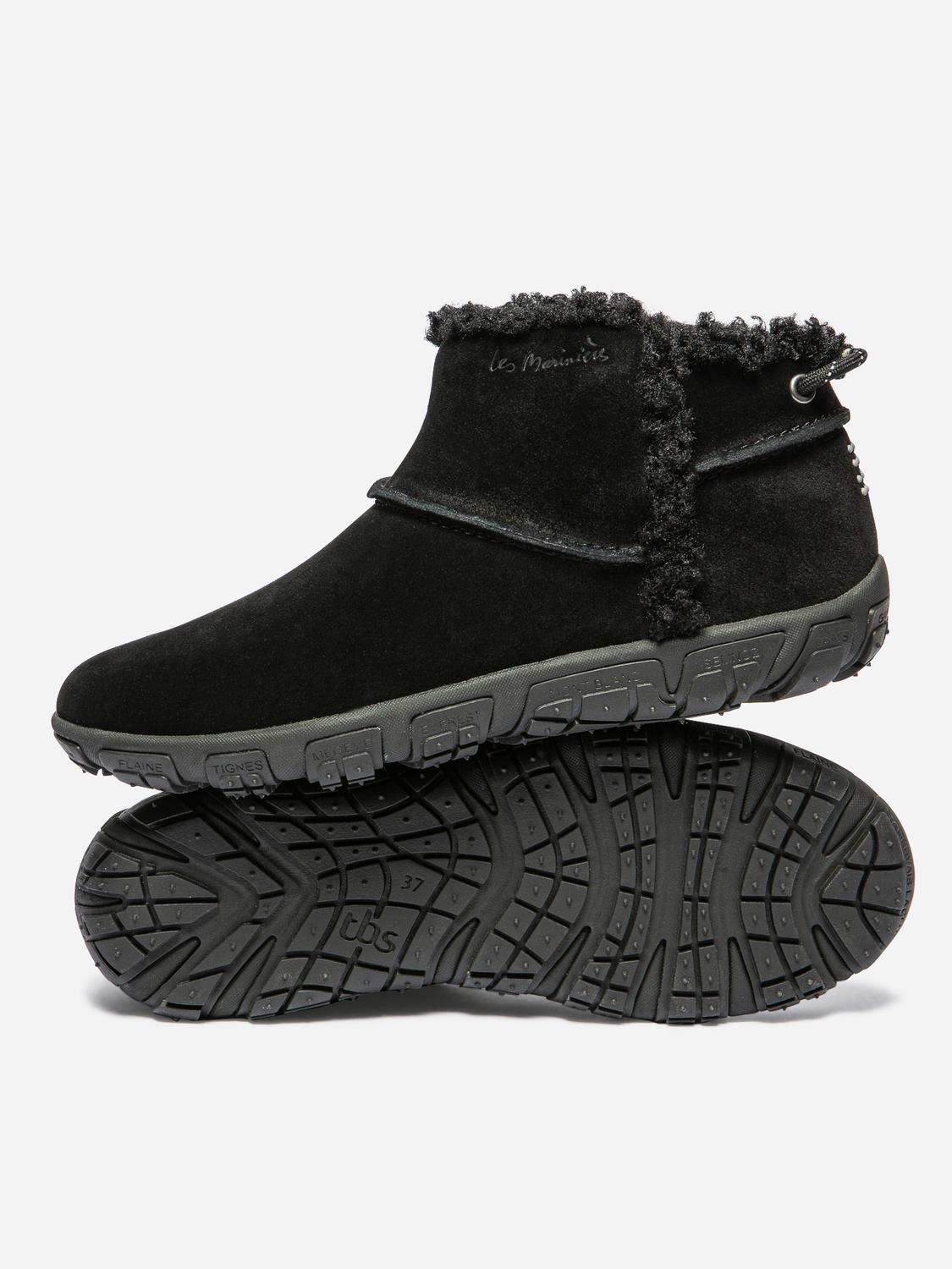 Boots Femme Cuir Noir JENSNOW