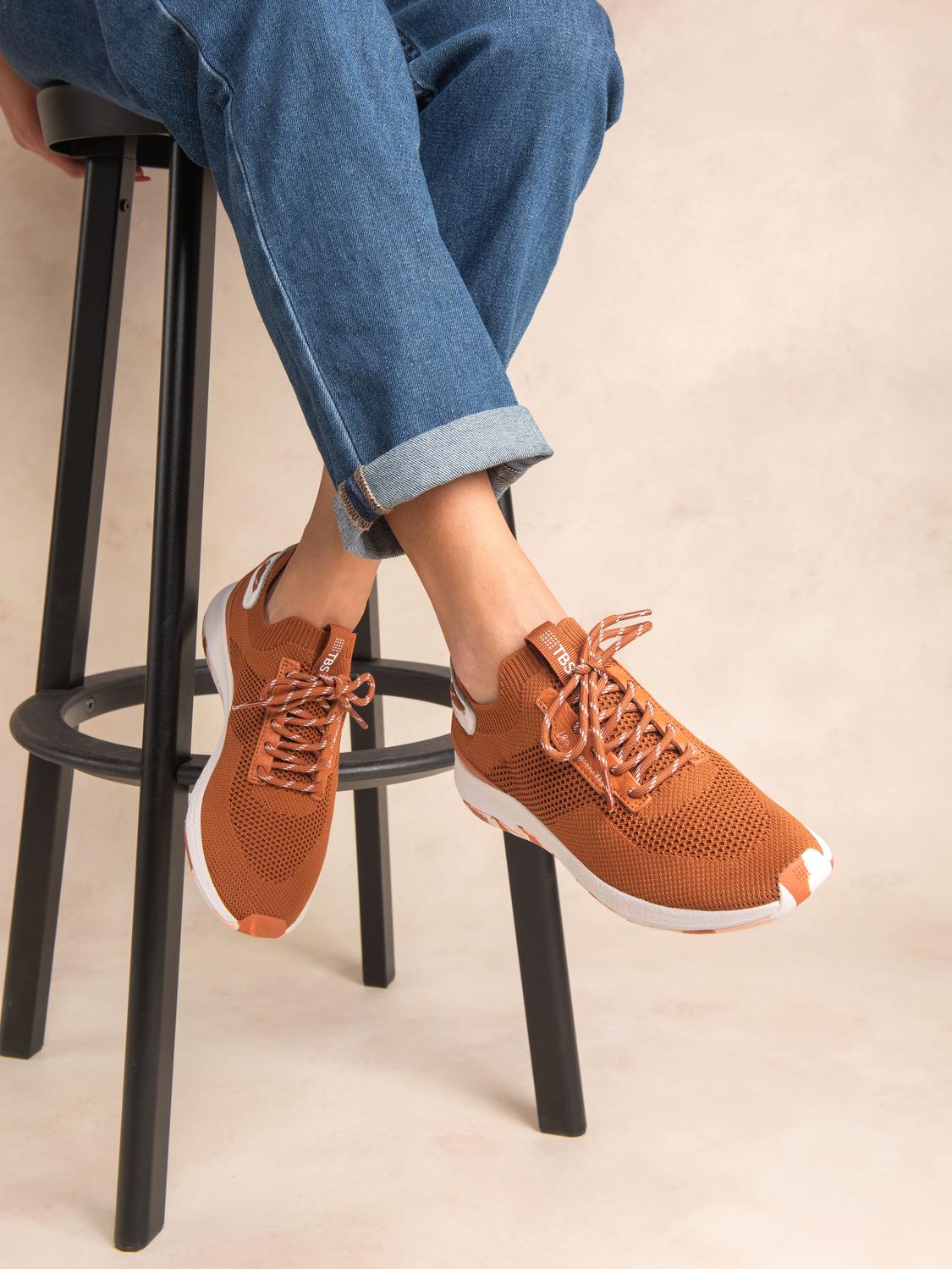 Running femme canelle blanc camo JELLINA