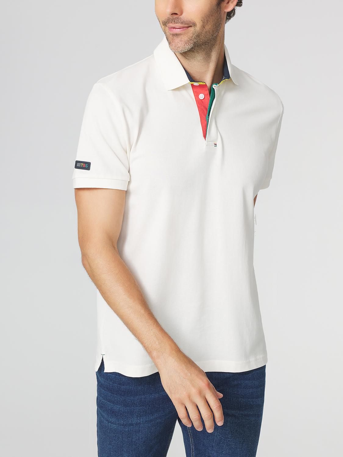 Polo Homme Piqué Blanc CLIDEPOL
