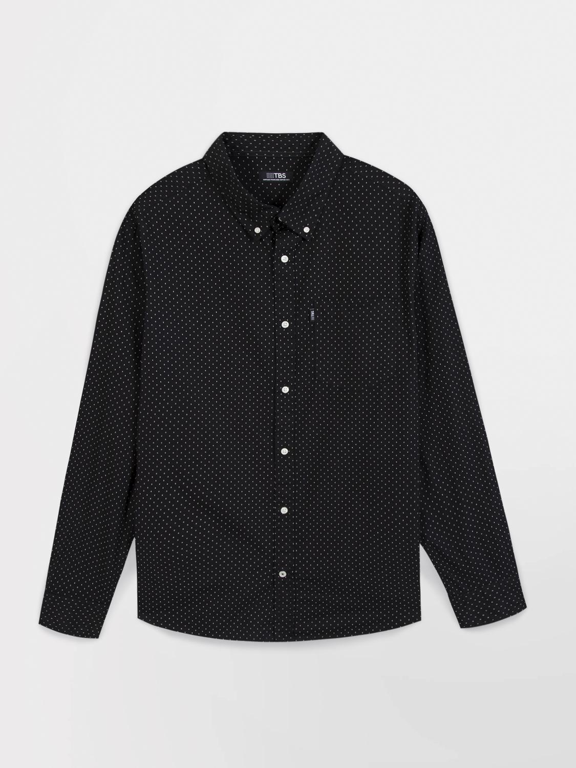 Chemise Noir Manches Longues Noir WALIDCHE