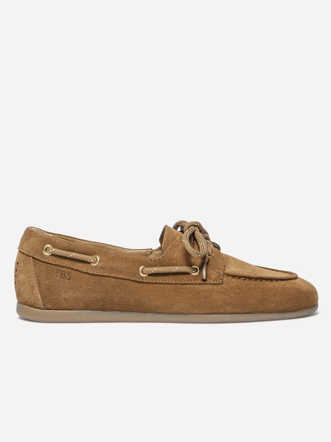 Chaussures bateau femme tan MORICIA