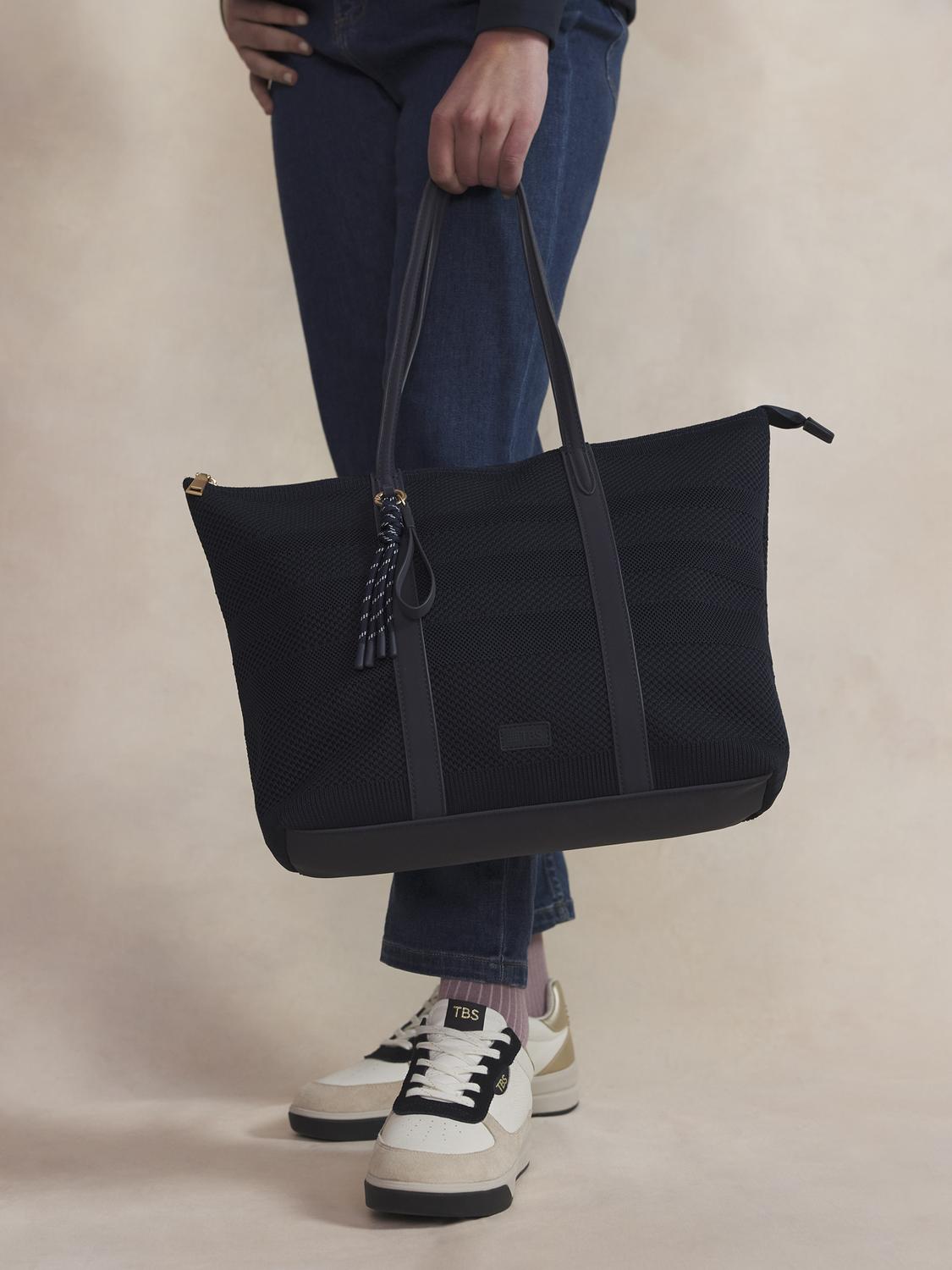 Sac Cabas Femme Knit Recyclé Marine