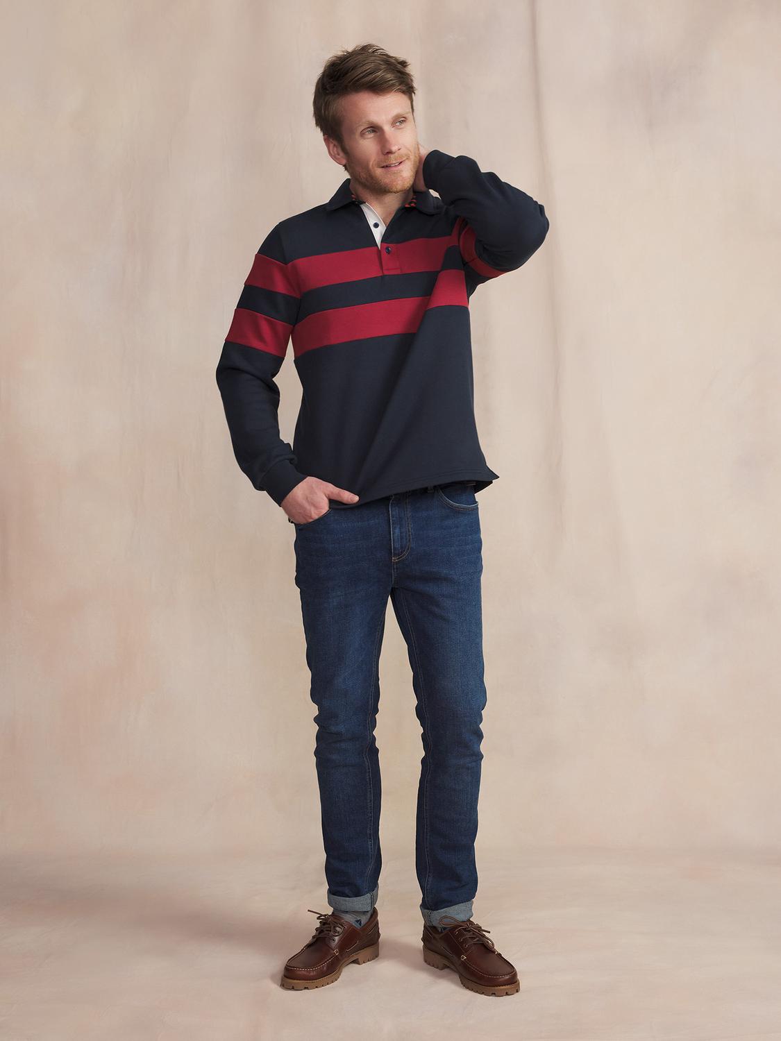 Sweat Marine Manches Longues Bleu RISLOCAM Sweat Marine Manches Longues Bleu RISLOCAM