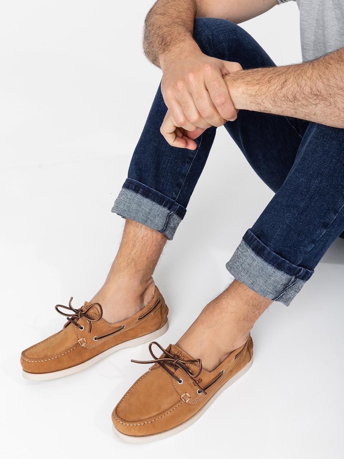 Chaussures Bateau Homme Cuir Nubuck Marron Chaussures Bateau Homme Cuir Nubuck Marron
