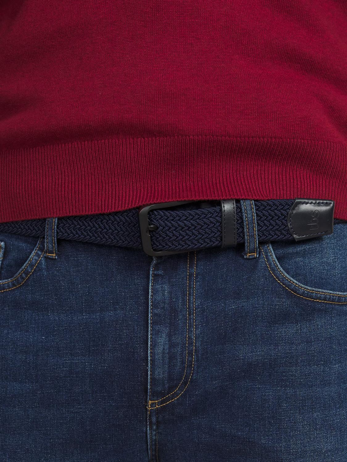 Ceinture en textile homme marine GLOBELT