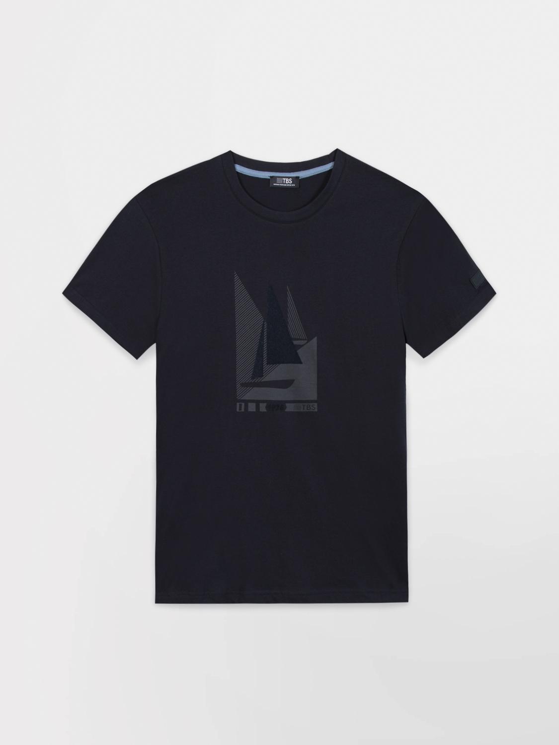 T-Shirt Manches courtes Marine Manches Courtes Bleu OMARITEE T-Shirt Manches courtes Marine Manches Courtes Bleu OMARITEE