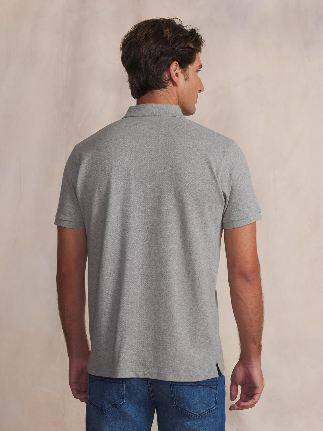 Polo homme gris chine LICIOPOL