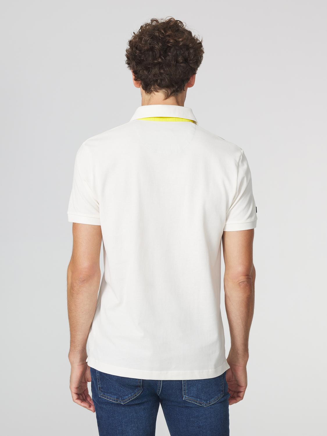 Polo Homme Piqué Blanc CLIDEPOL