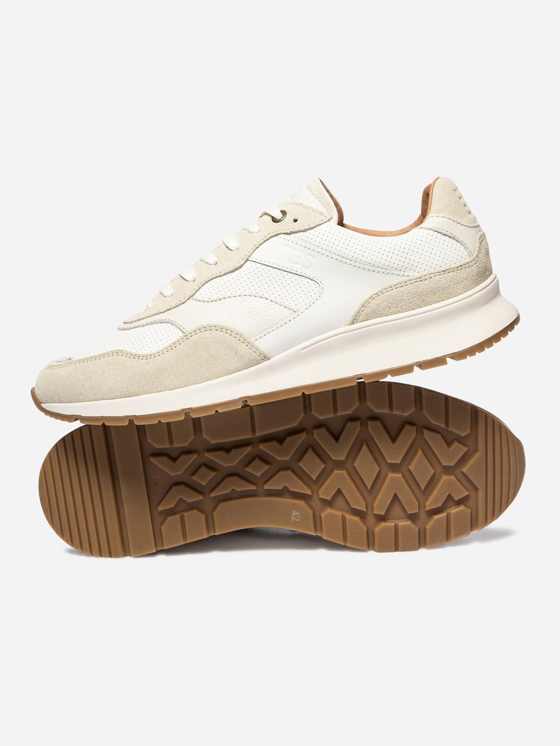 Tennis en cuir homme off-white STEFANO