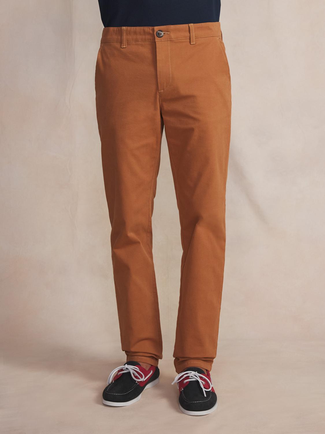 Chino homme marron teck PAVLOPAN