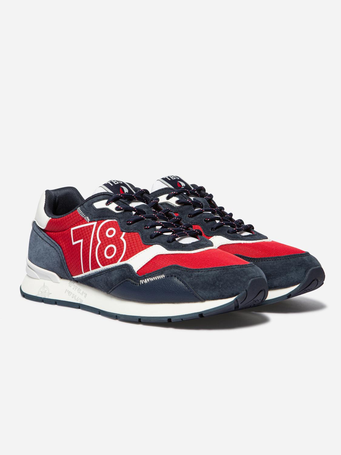 Running homme rouge et navy DJONBOT