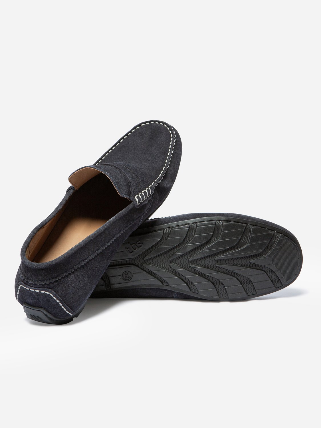 Mocassins à Enfiler Pour Homme - Velours, Semelle Caoutchouc, Confortables