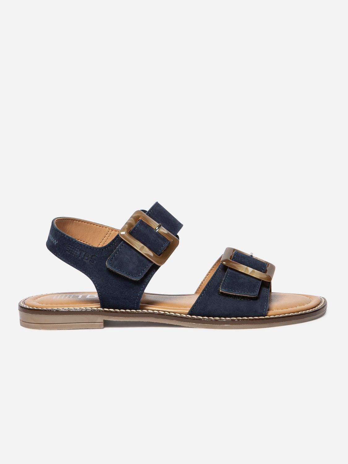 Women's flat sandals Navy ABIGAEL