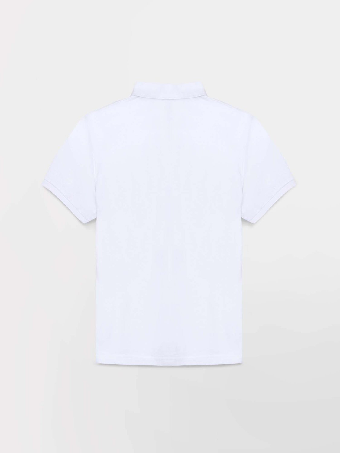 Polo Homme Coton Piqué Manches Courtes Blanc