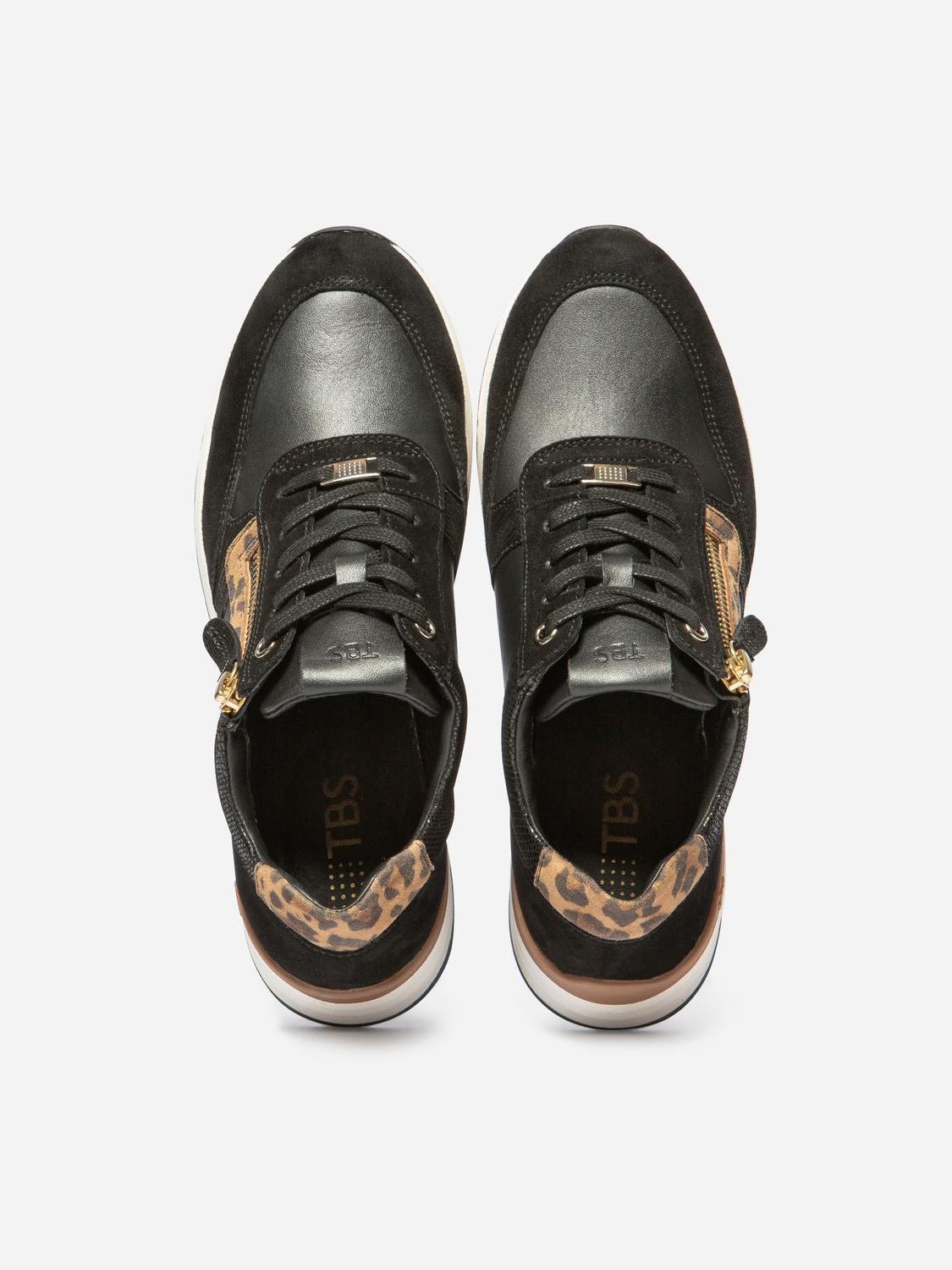 Tennis Leopard Noir TYLAZIP
