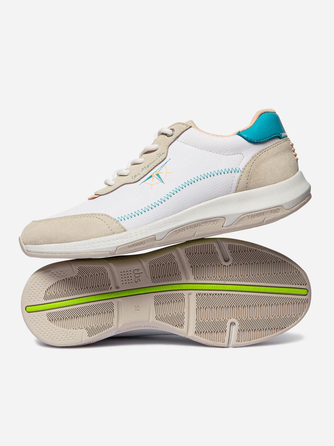 Women's running shoes White and Quartz JAZFOIL